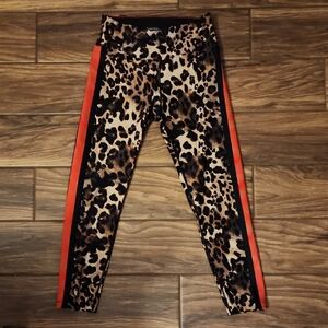 Calvin Klein Black and Tan Performance Leggings